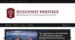 Desktop Screenshot of huguenotheritage.com